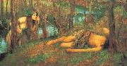 John William Waterhouse A Naiad or Hylas with a Nymph painting